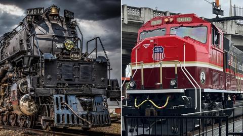 Big Boy No. 4014 and Lincoln Locomotive No. 1616 | S